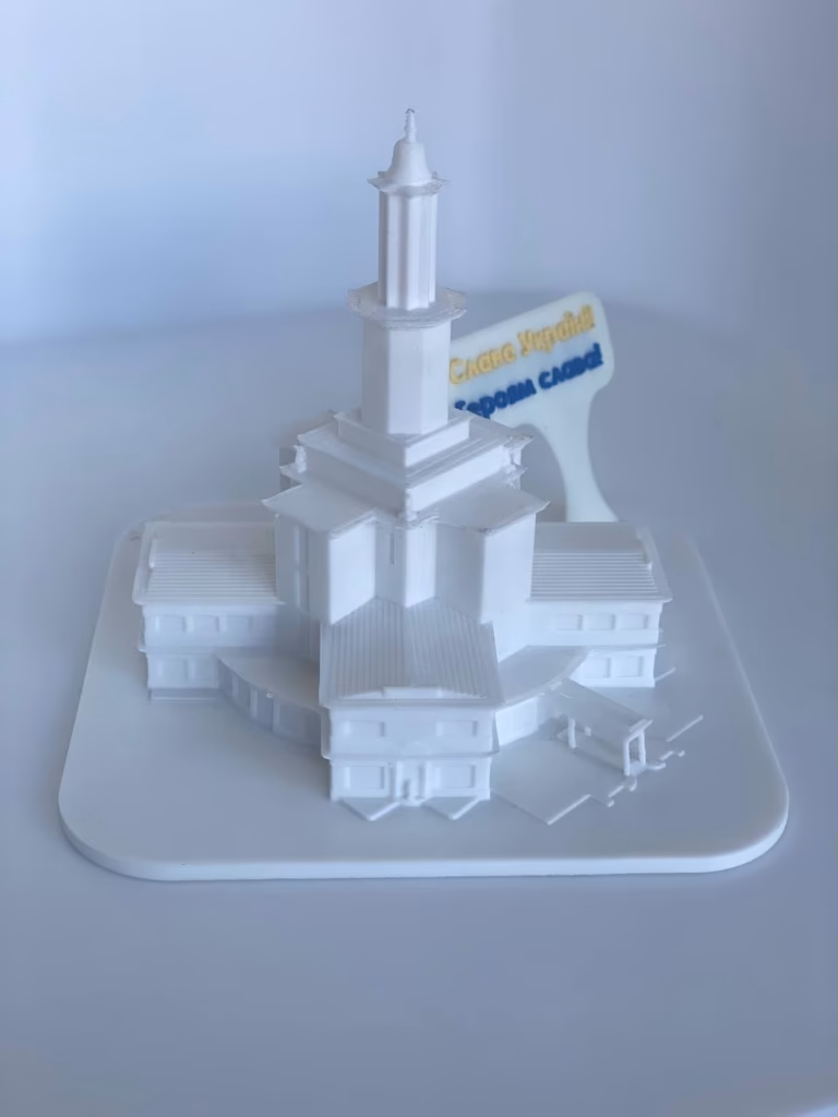 3D-модель Ратуші, вигляд зліва